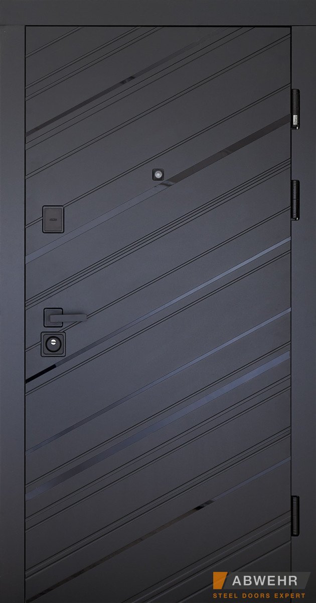 Вхідні двері Abwehr серія Megapolis (MG3) модель Rain 516/517, 2050*960, Праве