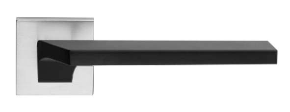 Дверна ручка Linea Cali модель Giro, Чорний матовий, Полірований хром
