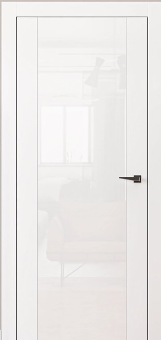 Міжкімнатні двері Omega серія Art Vision модель А4, Білий, Білий, Сірий, Чорний, Білий