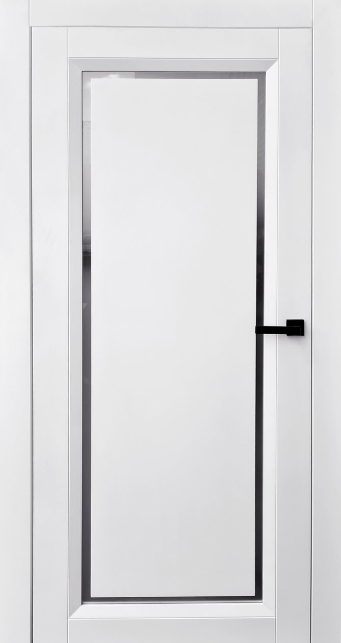Міжкімнатні двері EStetdoors модель МК Прованс Glass, Біла емаль, Біла емаль