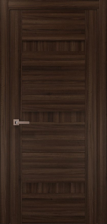 Міжкімнатні двері Папа Карло модель Trend 20, Ясен шоколадний, Без скла, Ясен шоколадний
