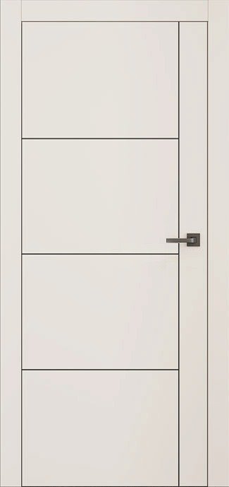 Міжкімнатні двері Omega серія Lines модель L3, Білий, Білий