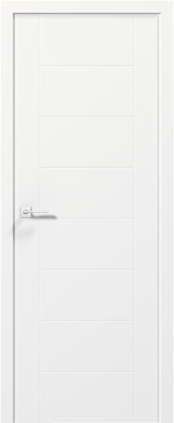 Міжкімнатні двері Rodos колекція Cortes модель Jazz, Білий матовий, Без скла, Білий матовий