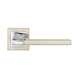 Дверна ручка Linde модель А-2008, Матовий нікель, Полірований хром