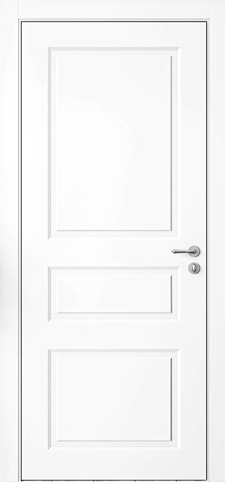 Міжкімнатні двері Omega серія Amore Classic модель Лондон ПГ, Білий, Білий