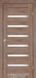 Міжкімнатні двері Darumi модель Vela, Горіх бургун, Сатин білий, У колір полотна, Горіх бургун