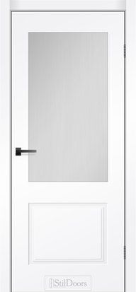 Міжкімнатні двері StilDoors Presto Grazia Glass, Біла емаль, Сатин білий, Біла емаль