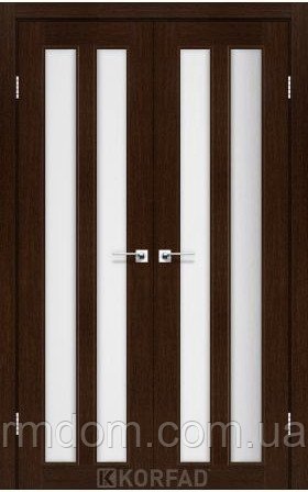 Міжкімнатні двері Korfad колекція Torino модель TR-05, Венге, Сатин білий, Венге