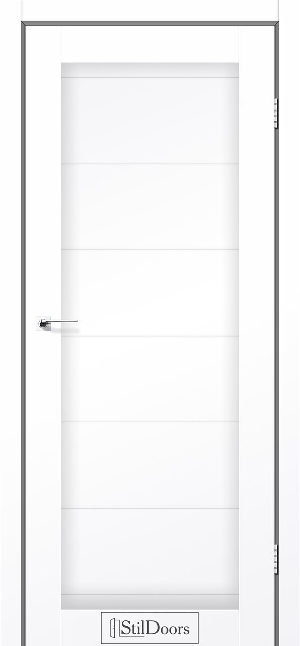 Міжкімнатні двері StilDoors De Luxe модель Toronto, Білий матовий, Білий матовий