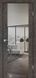 Міжкімнатні двері Korfad Sanremo-01 із дзеркалом, Лофт бетон, Срібний, Лофт бетон