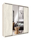 Шафа-купе Braun, Top 4, 2400*2380*600, Дуб крафт білий, Дуб крафт білий, Дуб крафт білий