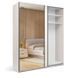 Шафа-купе Лорі 2,0*2,4, Кашемір, Дзеркало, Кашемір, Кашемір