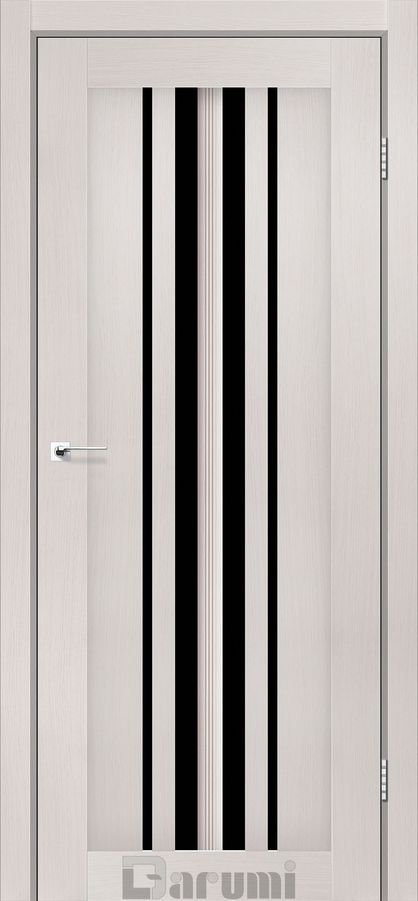 Міжкімнатні двері Darumi модель Prime, Дуб ольс, Сатин білий, У колір полотна, Дуб ольс