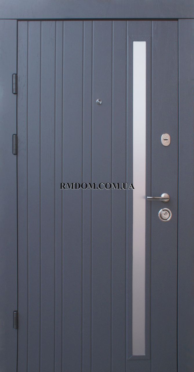 Вхідні двері Qdoors серія Преміум модель Браш-Al, 2050*850, Ліве