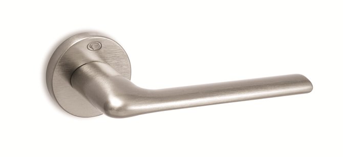 Дверна ручка Convex модель 1485, Матовий нікель, У колір ручки