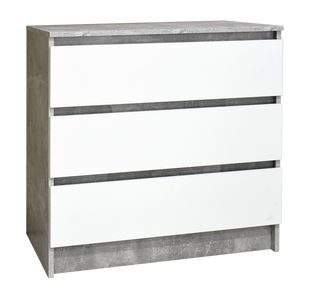 Комод Індастріал 3Ш*800, Ательє світлий, Білий, Ательє світлий