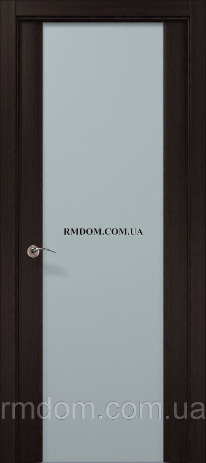 Міжкімнатні двері Папа Карло Millenium ML 05, Венге, Сатин білий, Венге