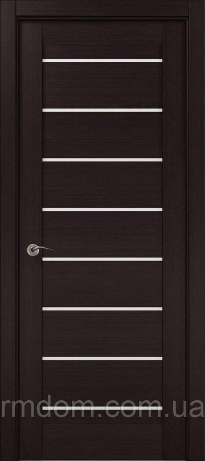 Міжкімнатні двері Папа Карло Millenium ML 44AL, Венге, Сатин білий, Венге