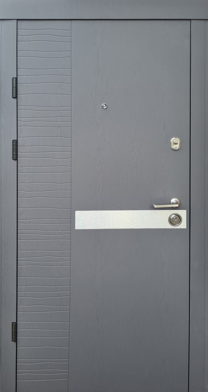 Вхідні двері Qdoors серія Преміум модель Делла-Al, 2050*850, Ліве