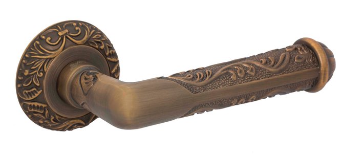 Дверна ручка Safita Трієста 230 R08, Антична бронза, У колір ручки