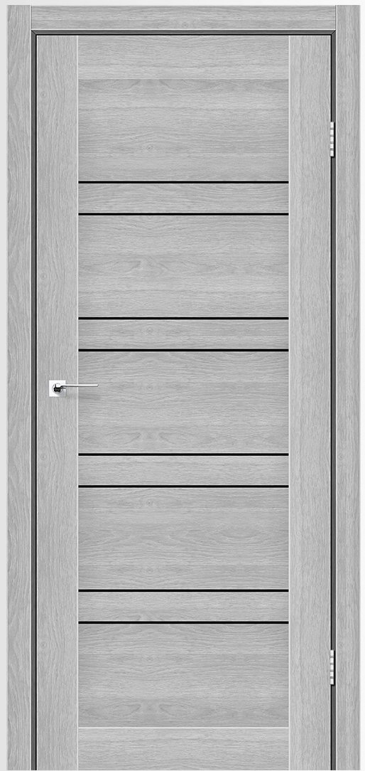 Міжкімнатні двері StilDoors De Luxe модель Antalya, Дуб сріблястий, Сатин білий