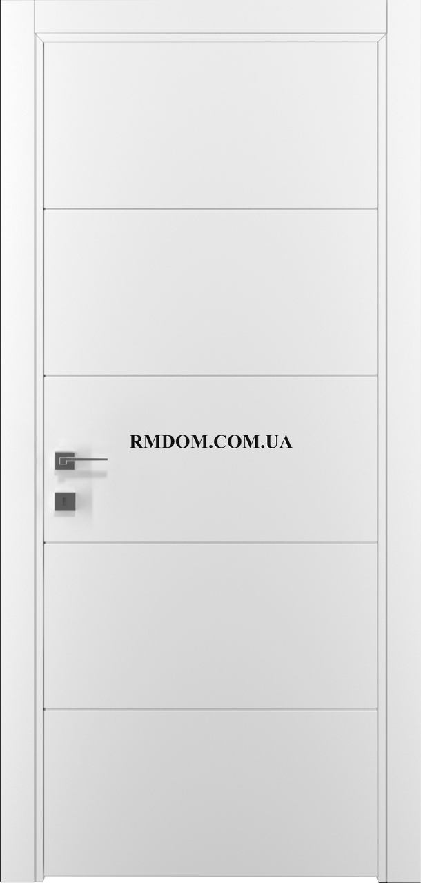 Міжкімнатні двері EStetdoors модель МК Горизонталь, Біла емаль, Біла емаль