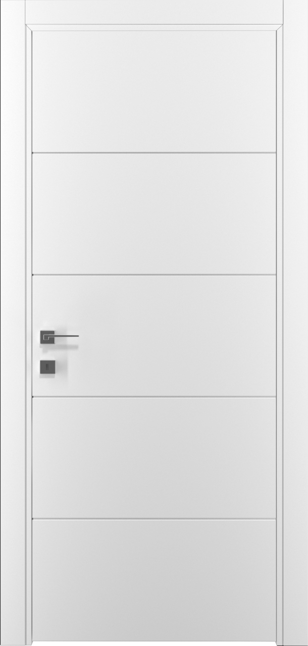 Межкомнатные двери EStetdoors модель МК Горизонталь, Белая эмаль