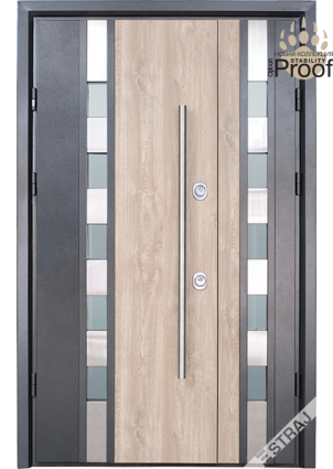 Вхідні двері Straj серія Proof 1.5 модель Riva P SL Double, 2050*1220, Ліве