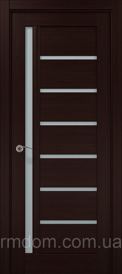 Міжкімнатні двері Папа Карло Cosmopolitan CP-516, Венге Q157, Сатин білий, Венге Q157