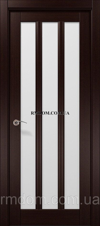 Міжкімнатні двері Папа Карло Cosmopolitan CP-04, Венге Q157, Сатин білий, Венге Q157