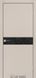 Міжкімнатні двері Darumi модель Plato Line PTL-01, Димчастий краст, Чорний, У колір полотна, Димчастий краст