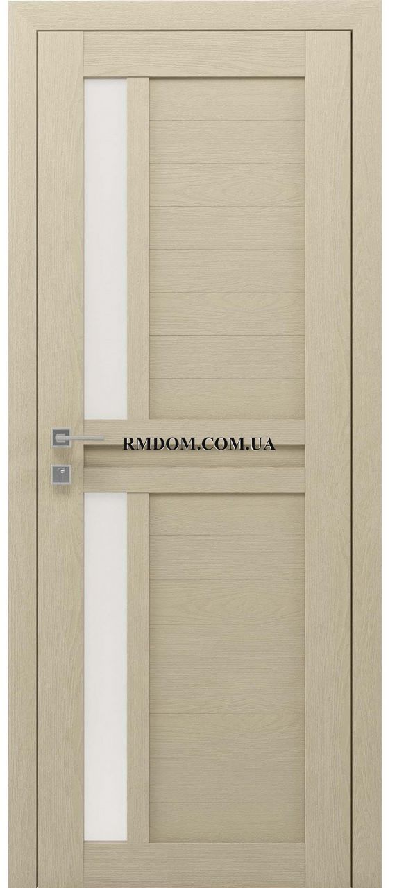 Міжкімнатні двері Rodos колекція Modern модель Alfa, Крем, Сатин білий, Крем
