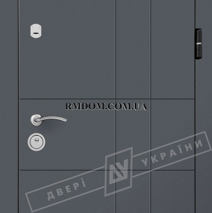 Вхідні двері Двері України модель Графіка 2, 2050*860, Праве