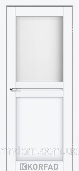 Межкомнатные двери Korfad коллекция Milano модель ML-03, Белый перламутр, Сатин белый