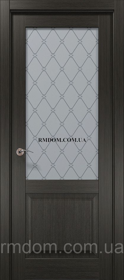 Міжкімнатні двері Папа Карло Cosmopolitan CP-511, Дуб сірий, Сатин білий, Дуб сірий