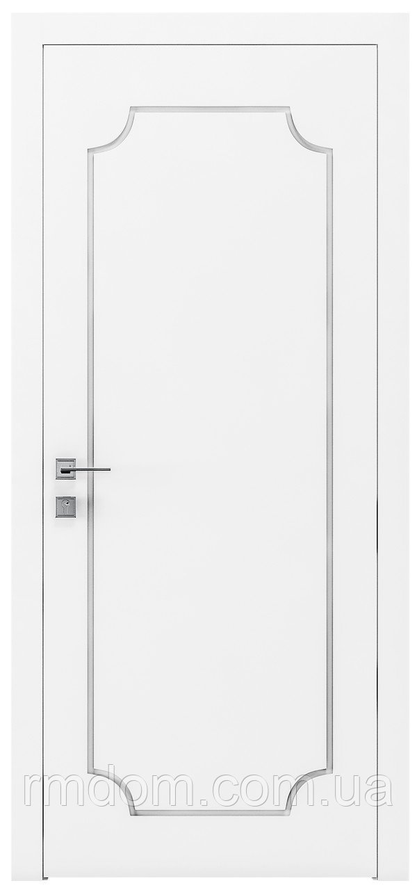 Міжкімнатні двері Rodos колекція Cortes модель Prima 13, Білий матовий