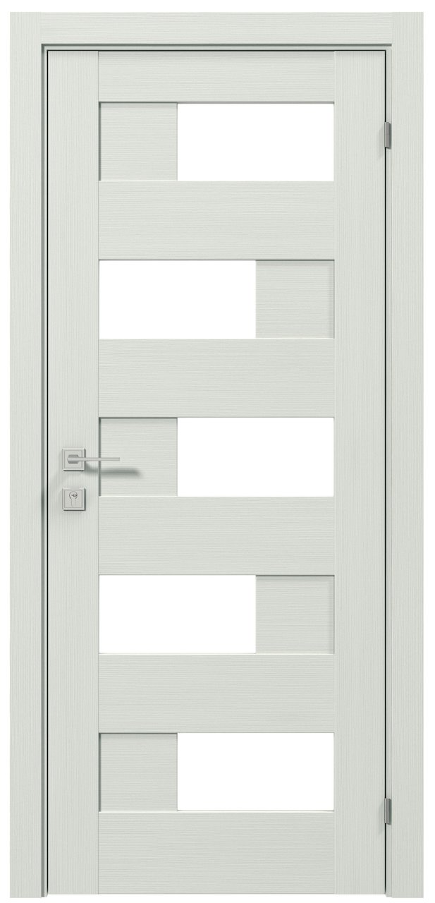 Міжкімнатні двері Rodos колекція Modern модель Verona, Сосна крем, Сатин білий