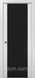 Міжкімнатні двері Папа Карло Millenium ML 05, триплекс чорний, Білий матовий, Чорний, Білий матовий