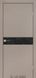 Міжкімнатні двері Darumi модель Plato Line PTL-01, Сірий краст, Чорний, У колір полотна, Сірий краст