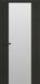 Міжкімнатні двері Брама модель 17.3, Дуб чорний, Триплекс білий, Дуб чорний