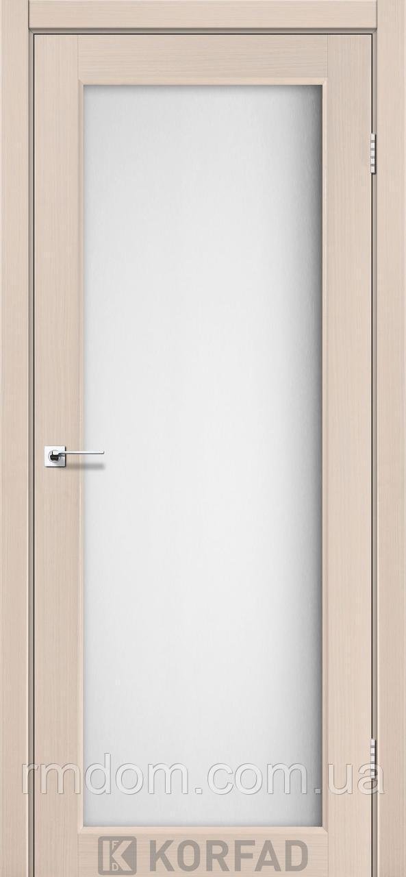 Межкомнатные двери Korfad коллекция Sanvito модель SV-01, Дуб беленый, Сатин белый