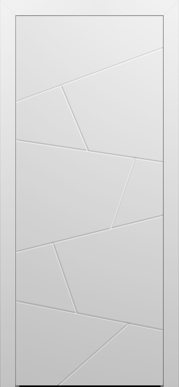 Міжкімнатні двері Брама модель 8.06, Біла емаль, Біла емаль