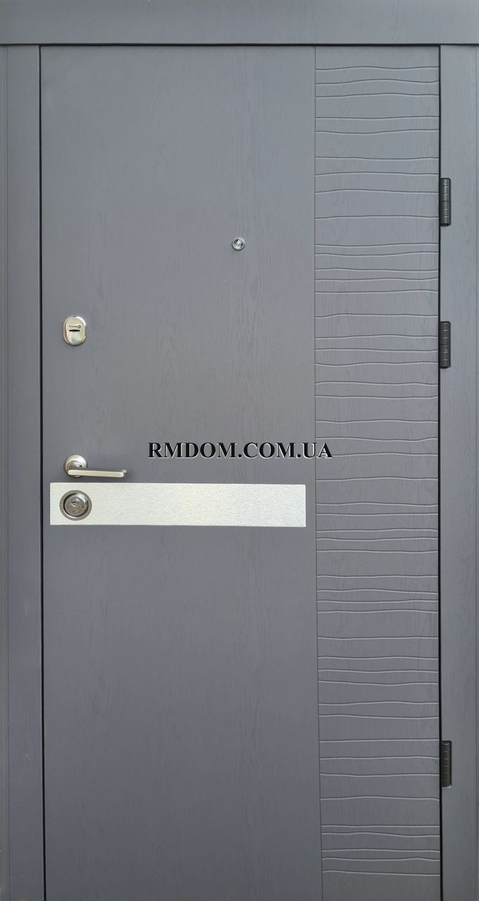 Вхідні двері Qdoors серія Преміум модель Делла-Al, 2050*850, Праве