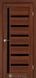 Міжкімнатні двері Korfad колекція Valentino deluxe модель VLD-01, Горіх, Чорний, Горіх