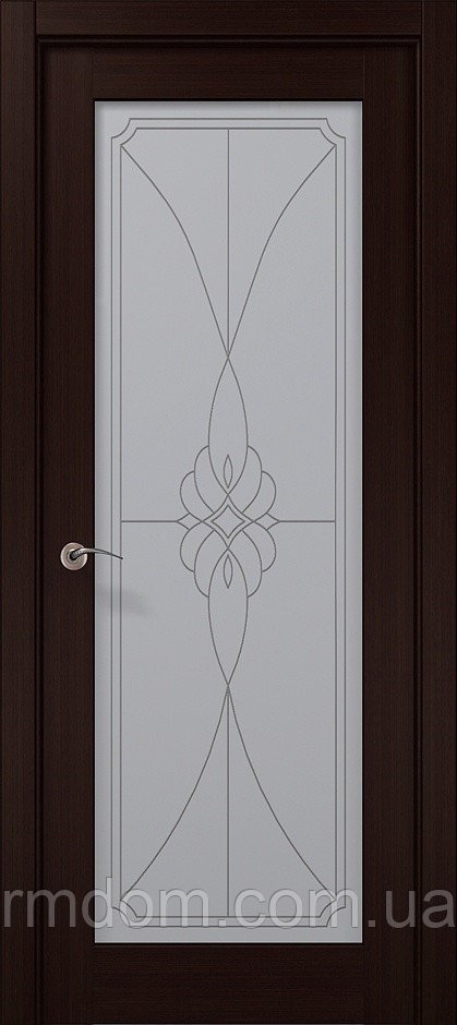 Міжкімнатні двері Папа Карло Cosmopolitan CP-509, Венге Q157, Сатин білий, Венге Q157