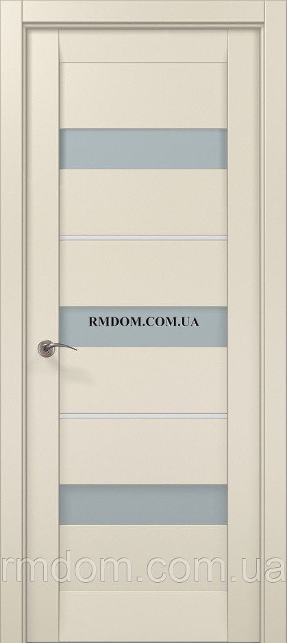 Міжкімнатні двері Папа Карло Millenium ML 42AL, Магнолія, Сатин білий, Магнолія