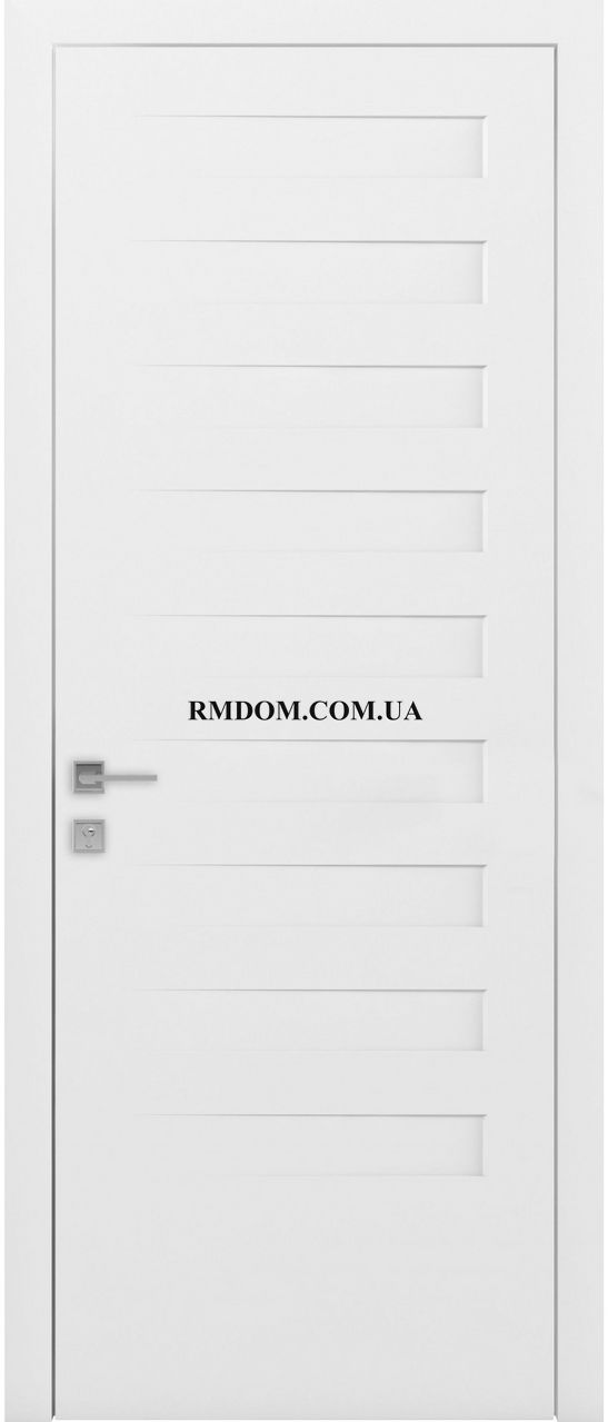 Міжкімнатні двері Rodos колекція Loft модель Cosmo, Білий матовий, Без скла, Білий матовий