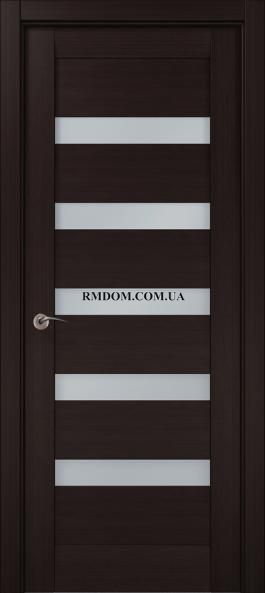 Міжкімнатні двері Папа Карло Millenium ML 02, Венге, Сатин білий, Венге