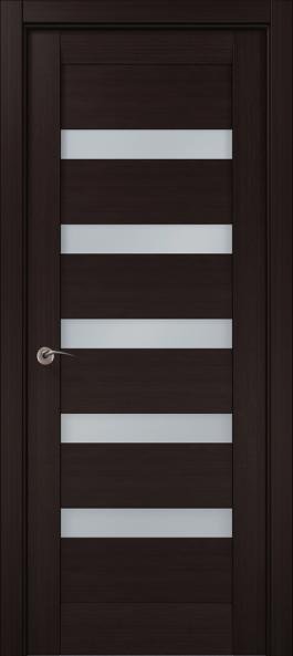 Міжкімнатні двері Папа Карло Millenium ML 02, Венге, Сатин білий, Венге
