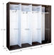 Шафа-купе Braun, Top 4, 2100*2380*450, Дуб крафт білий, Дуб крафт білий, Дуб крафт білий